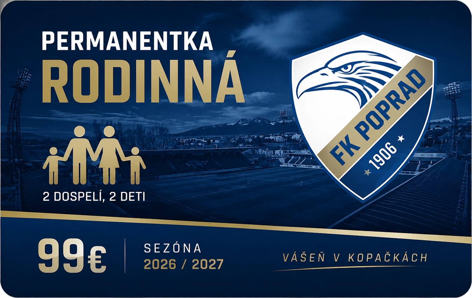 Rodinná permanentka FK Poprad