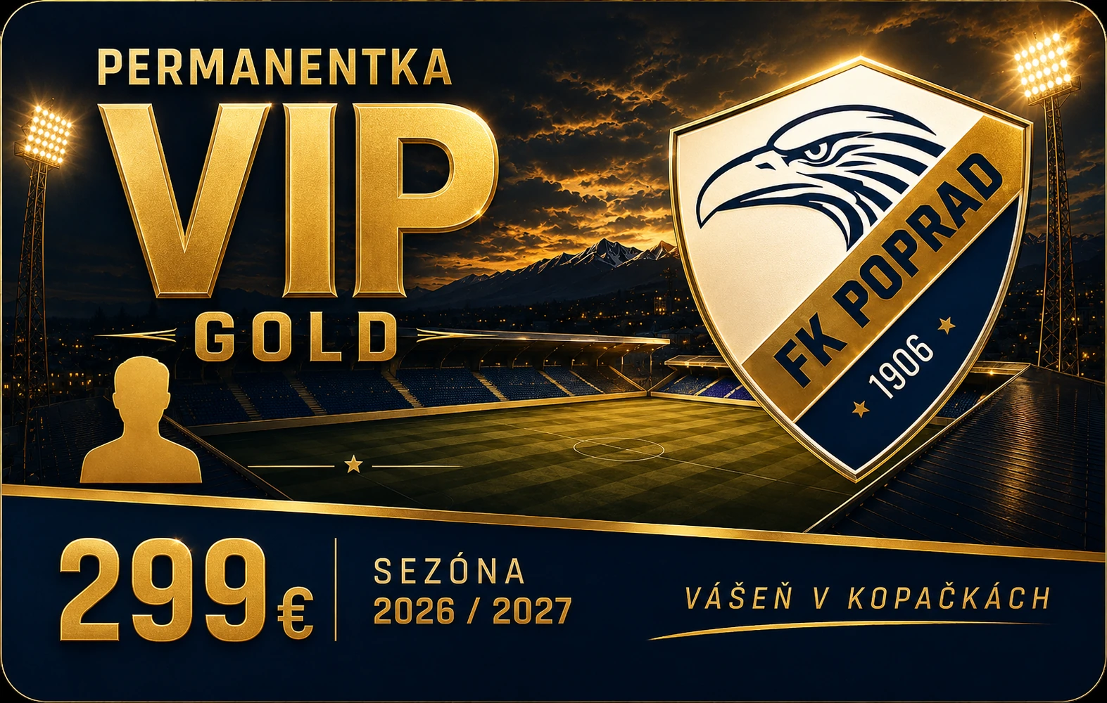 VIP Gold permanentka FK Poprad
