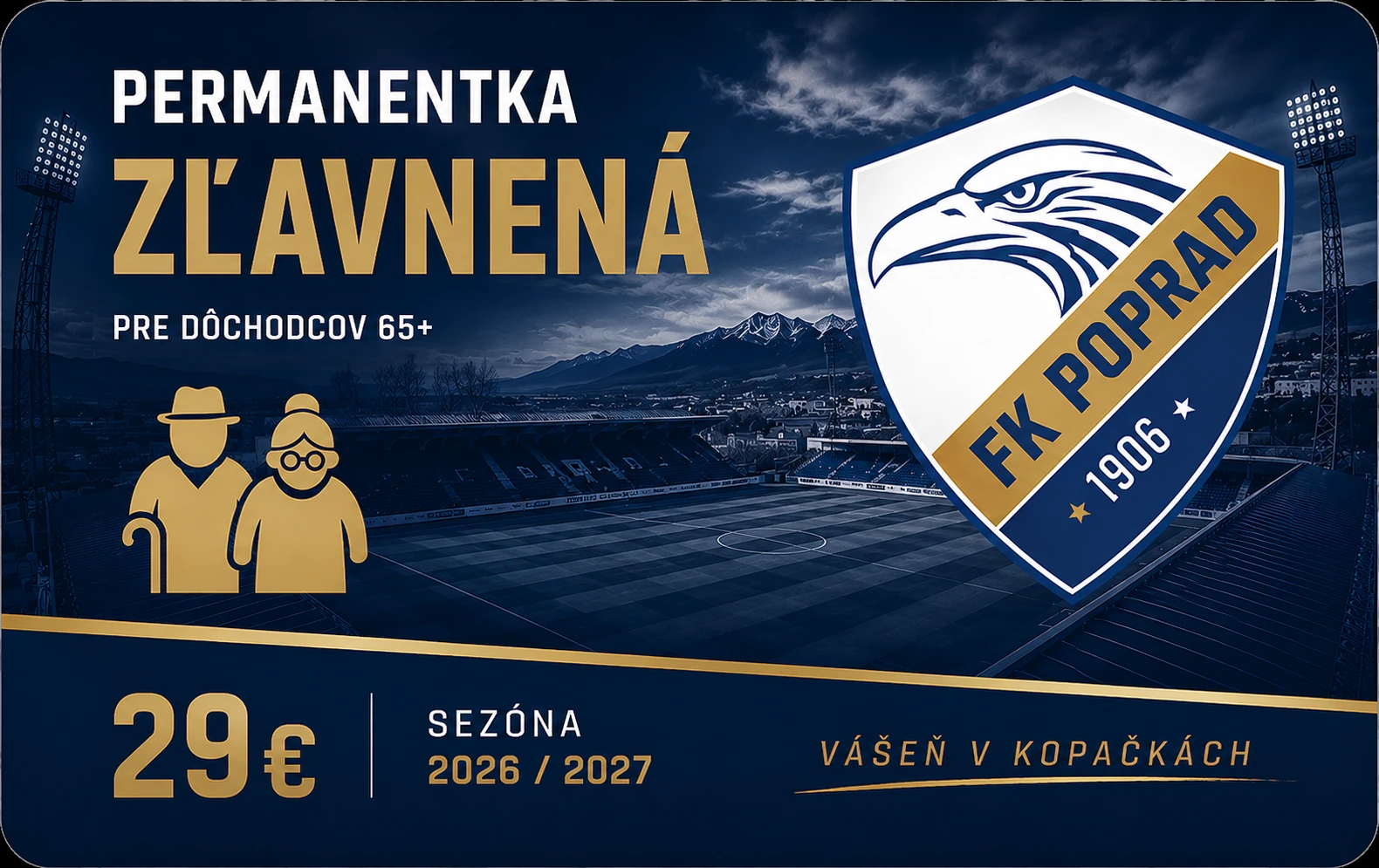 Zľavnená permanentka FK Poprad